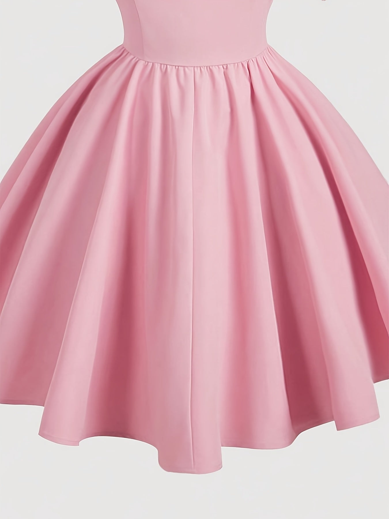 Women'S Off-Shoulder Ruffle Mini Dress - Pink, Casual Elegant Back Tie Design, Short Sleeve, Perfect for Spring & Summer, Adult Fashion, Casual Summer Dress | Offshoulder Dress | Polyester Fabric