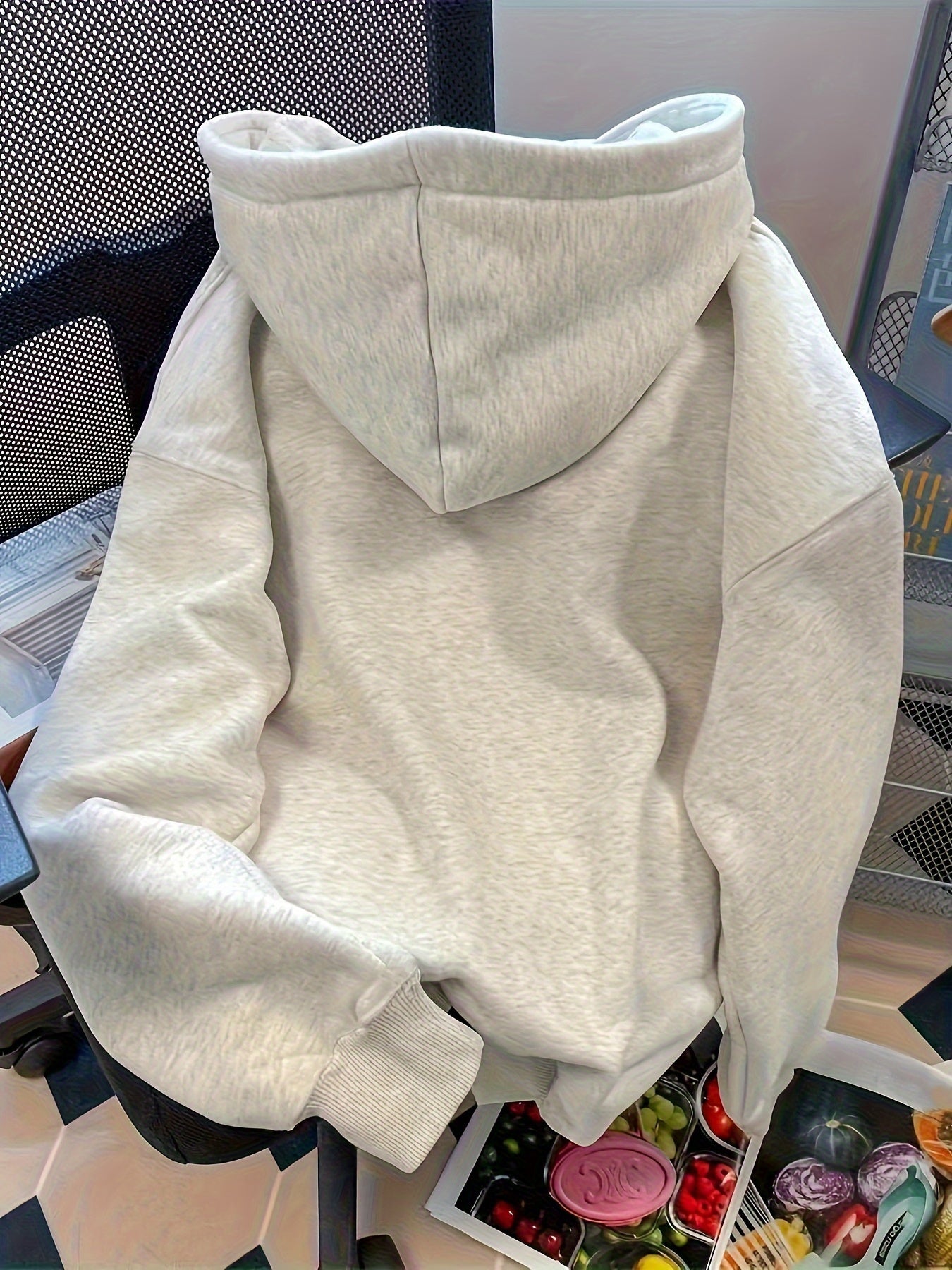 Autumn And Winter Korean Style Fortune Derivative Hooded Sweater Men'S And Women'S Autumn And Winter Thin Loose Cartoon Top, Long Sleeved Kangaroo Pocket Pullover For Women, Fashionable Casual Hoodie, Comfortable And Soft