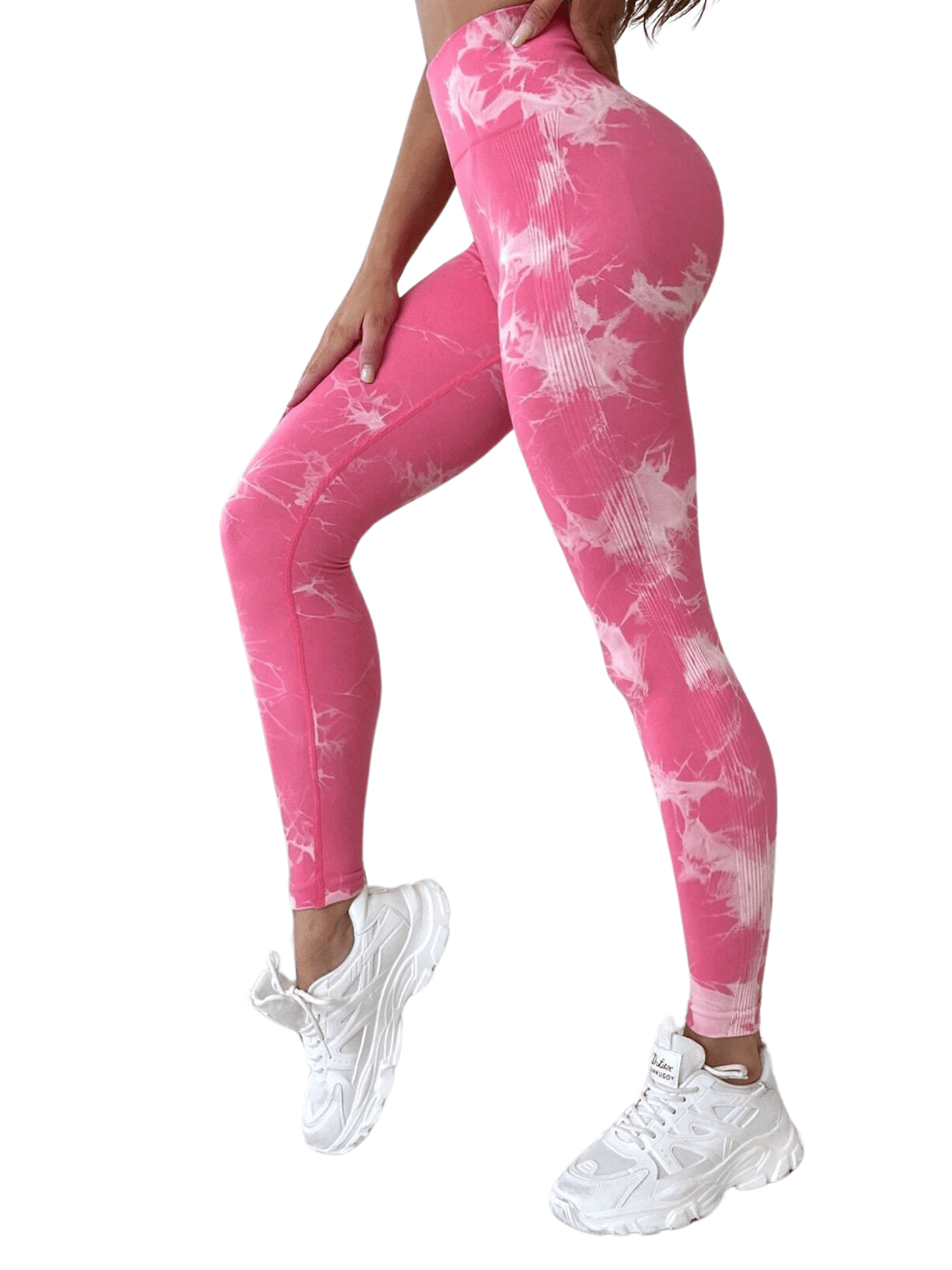 6 Pcs Women's High Waist Tummy Control Tie-Dye Yoga Pants, High Quality Seamless Sport Leggings, Butt Lifting Workout Tights for Gym and Daily Wear