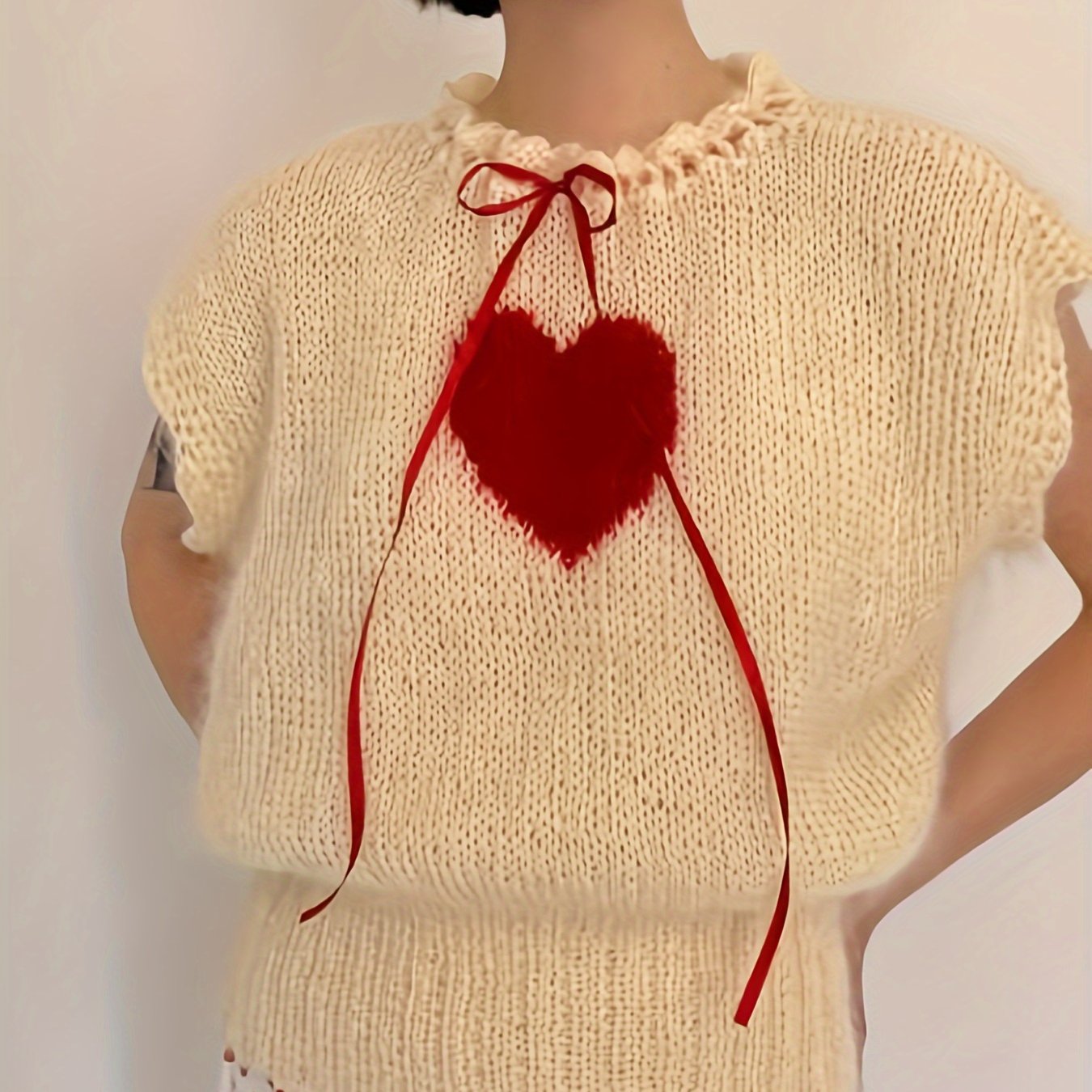Printed Sleeveless Knit Top