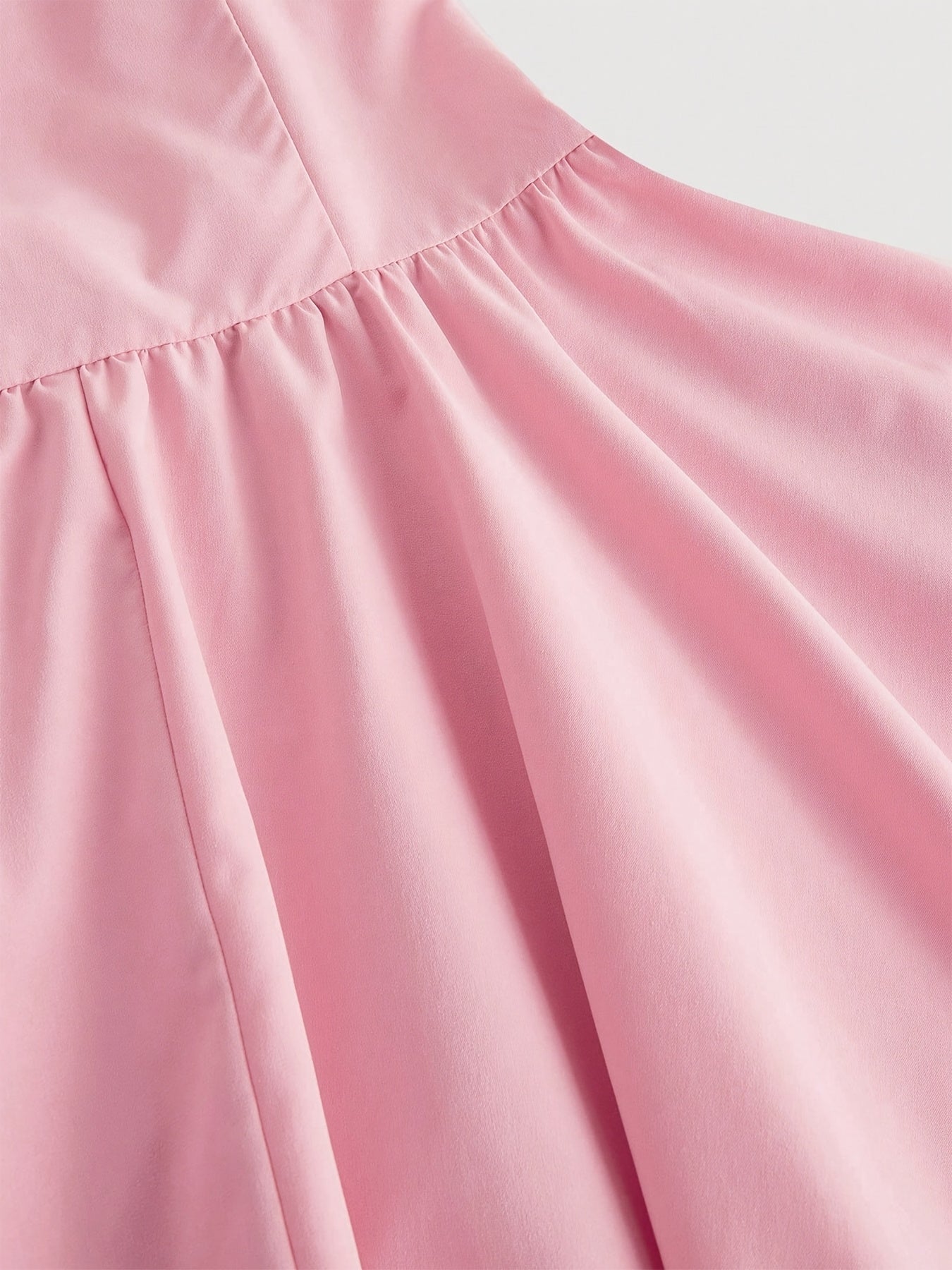 Women'S Off-Shoulder Ruffle Mini Dress - Pink, Casual Elegant Back Tie Design, Short Sleeve, Perfect for Spring & Summer, Adult Fashion, Casual Summer Dress | Offshoulder Dress | Polyester Fabric