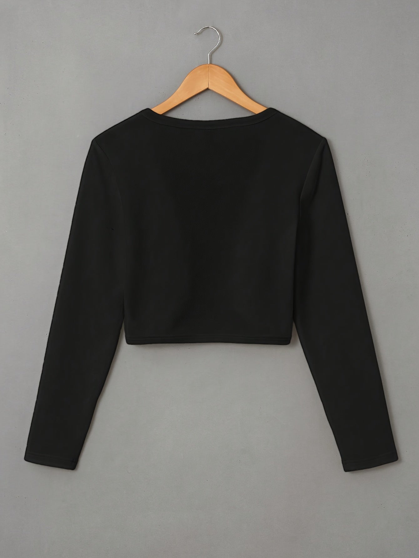Women's Lightweight Open Front Cropped Jacket - Soft, Casual, Long Sleeve Outwear for Spring & Fall