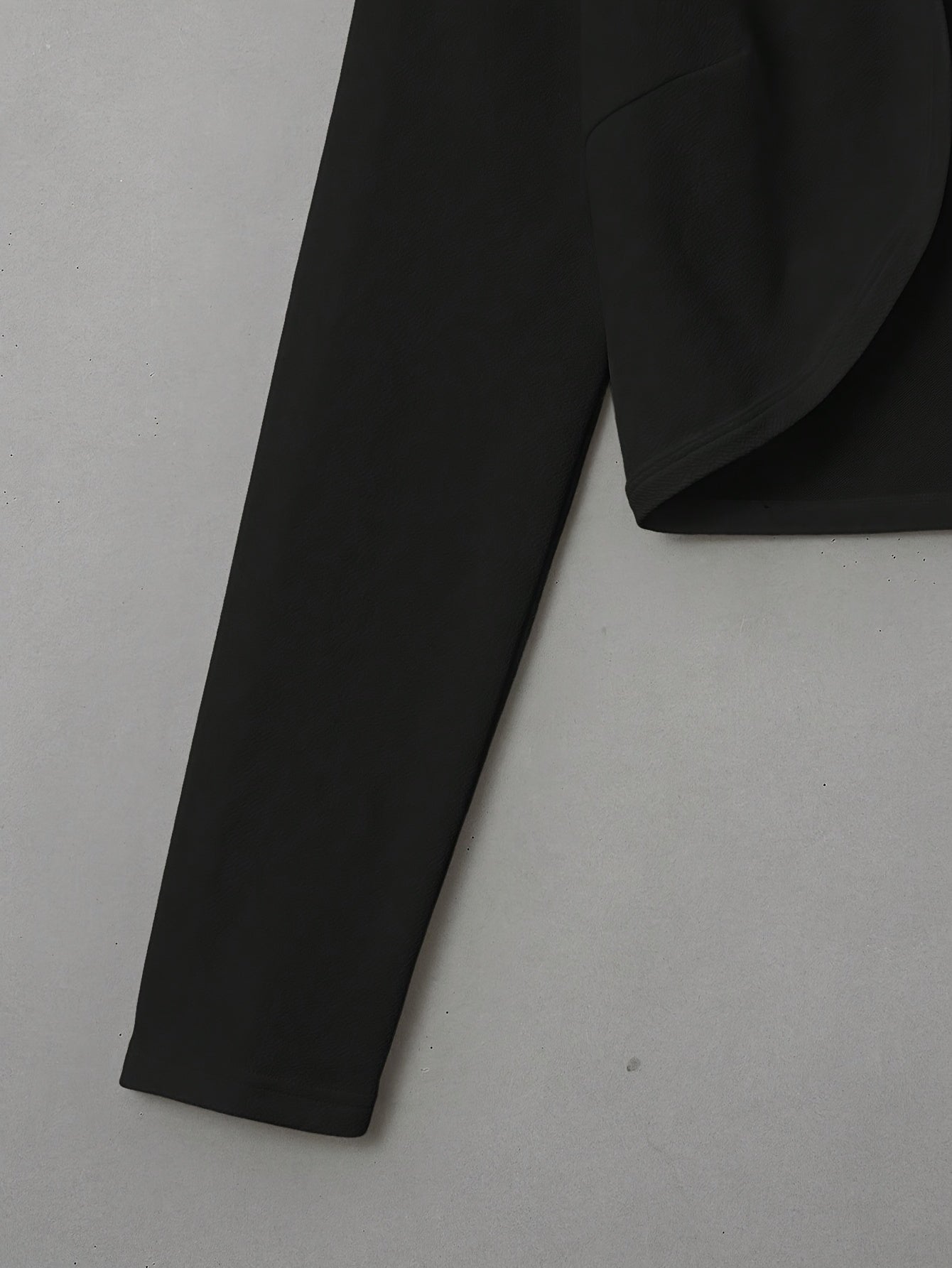 Women's Lightweight Open Front Cropped Jacket - Soft, Casual, Long Sleeve Outwear for Spring & Fall